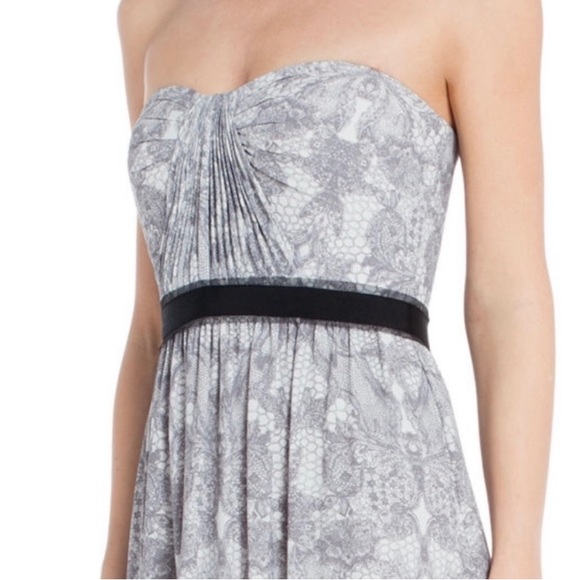 BCBGMAXAZRIA Amber Strapless Maxi Dress size 4 lace - Picture 4 of 4